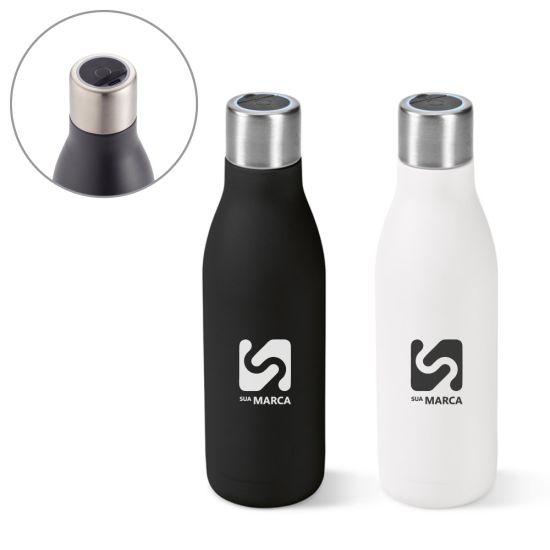 Garrafa em aço inox 90%