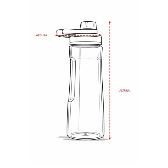 Garrafa Plástica 750ml