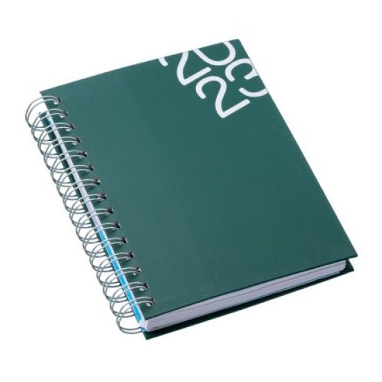 Agenda Wire-o Capa Premium Verde com Ano