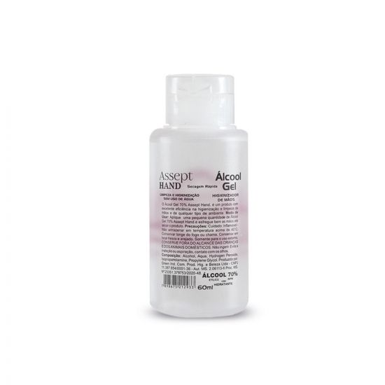 Álcool Gel 70% Antisséptico 60ml HEALTY 60