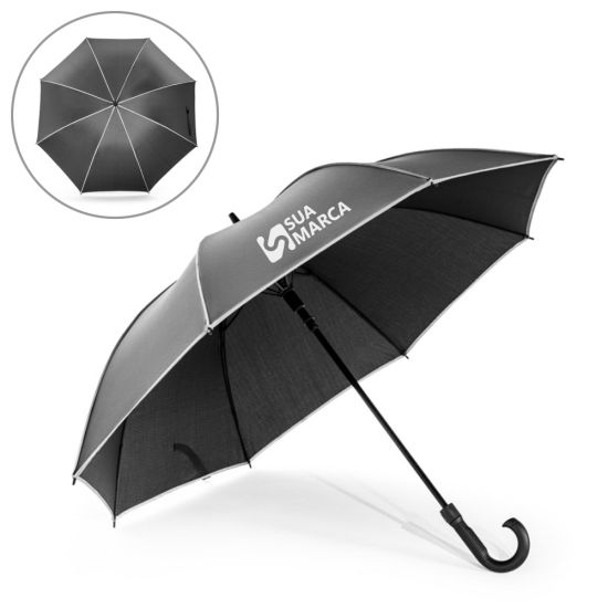 Guarda-chuva de 27" em Poliéster 100% Reciclado Pongee 190T à Prova de Vento Finnley