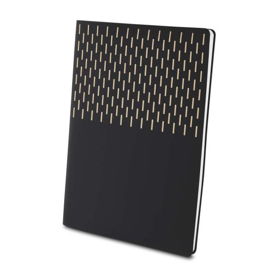 Kit Escritório Caderno Capa em PU e Caneta Metálica