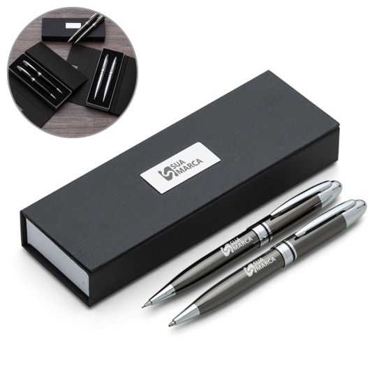 Kit Caneta e Lapiseira Metal