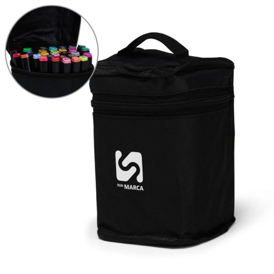 Kit Canetas Marcadoras Pontas Duplas 30 Cores