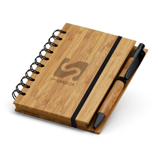 Kit Caderno e Caneta Bambu Dickens