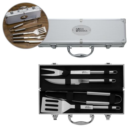 Kit Churrasco 4 peças
