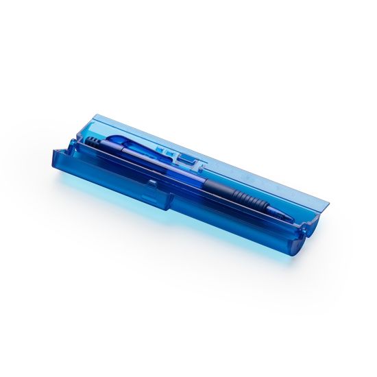 Kit Estojo Com Caneta + regua 20 cm