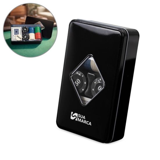 Kit Poker com 80 Fichas