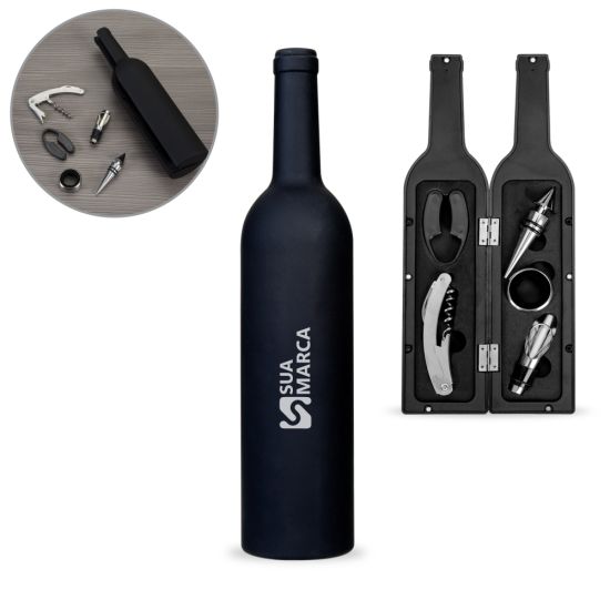 Kit Vinho Garrafa 5 Peças