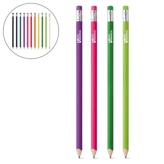 ATENEO II. Lápis apontado com borracha