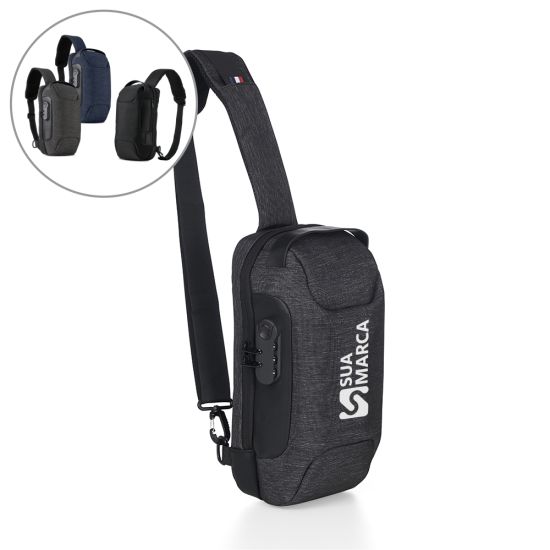 Mochila de Ombro USB Anti-Furto