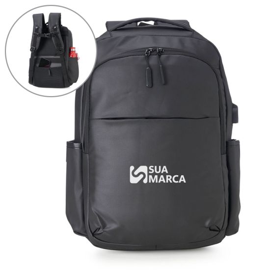 Mochila Couro Sintético USB 20 Litros