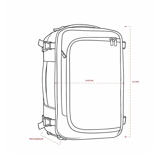 Mochila Couro Sintético 28 Litros