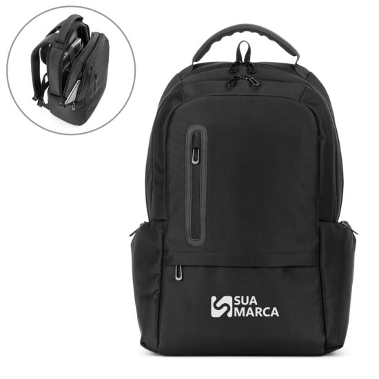 Mochila Notebook (17") em Nylon 150D - SPACIO SOLID