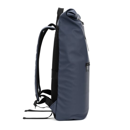 Mochila "Roll Top" em PU com Bolso para Notebook (16")