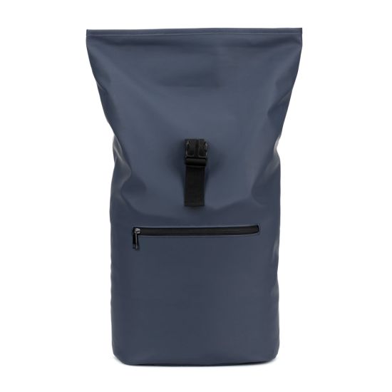Mochila "Roll Top" em PU com Bolso para Notebook (16")