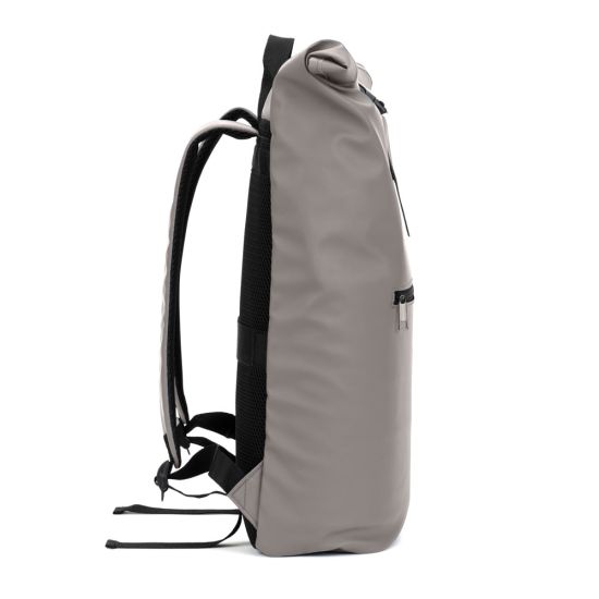 Mochila "Roll Top" em PU com Bolso para Notebook (16")