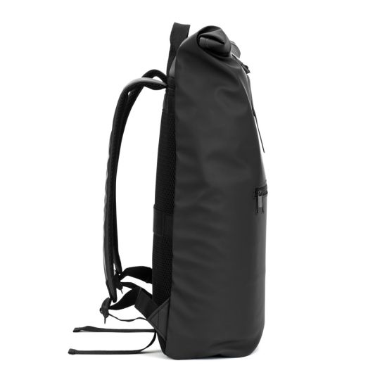Mochila "Roll Top" em PU com Bolso para Notebook (16")