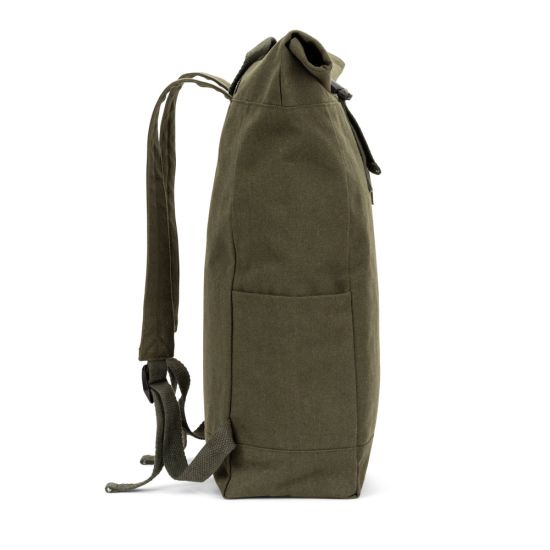 Mochila "Roll Top" em Algodão Reciclado e Poliéster Reciclado (380 g/m²) - SAINT