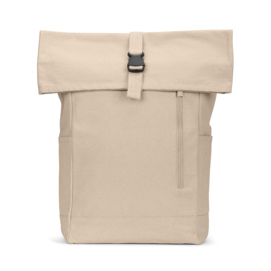 Mochila "Roll Top" em Algodão Reciclado e Poliéster Reciclado (380 g/m²) - SAINT