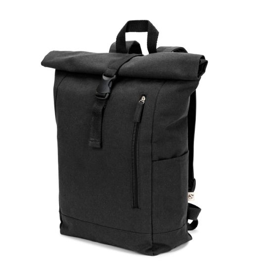 Mochila "Roll Top" em Algodão Reciclado e Poliéster Reciclado (380 g/m²) - SAINT