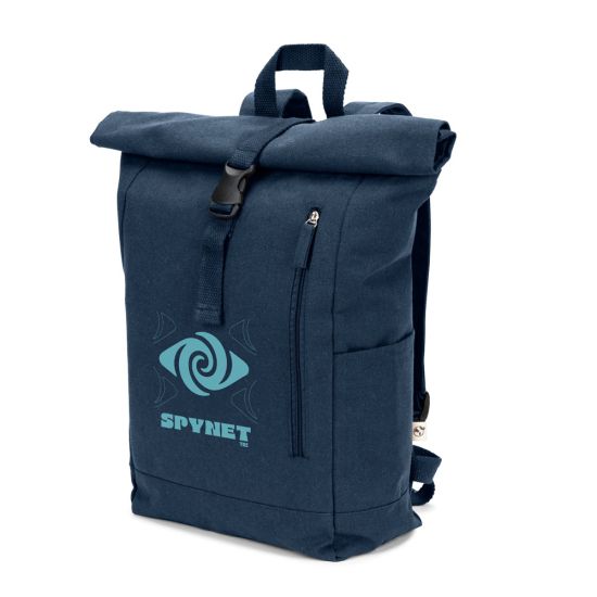 Mochila "Roll Top" em Algodão Reciclado e Poliéster Reciclado (380 g/m²) - SAINT