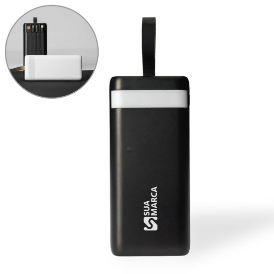Power Bank 20.000mAh com Lanterna e Multissaídas