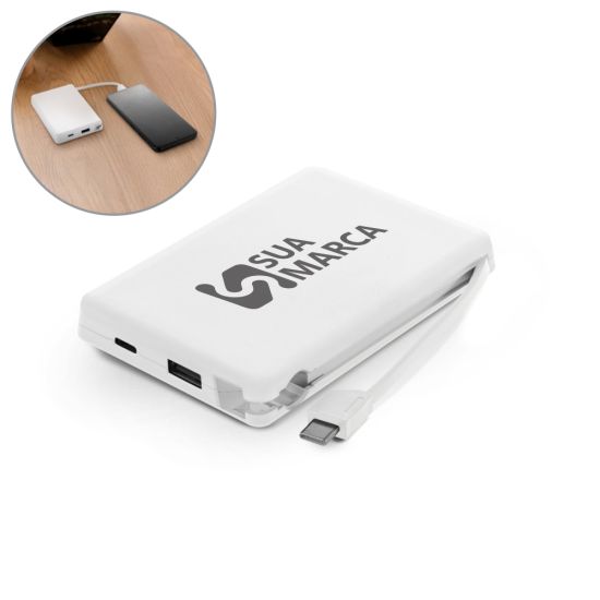 Bateria Portátil em ABS 100% Reciclado Lattes