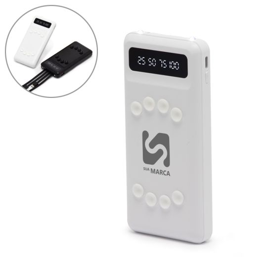 Power Bank 10.000mAh com Lanterna e Multissaídas