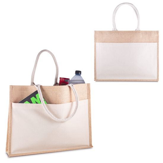 Sacola em Algodão e Juta