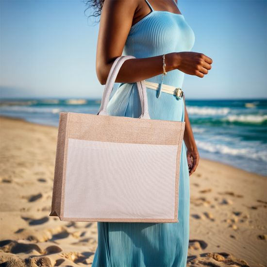 Sacola em Algodão e Juta