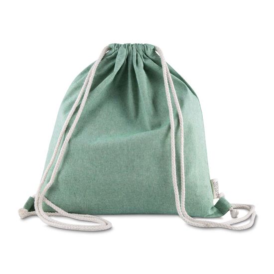 Sacola/Mochila em algodão mescla reciclado 140g/m²