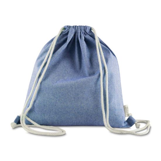 Sacola/Mochila em algodão mescla reciclado 140g/m²