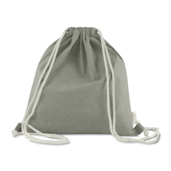 Sacola/Mochila em algodão mescla reciclado 140g/m²