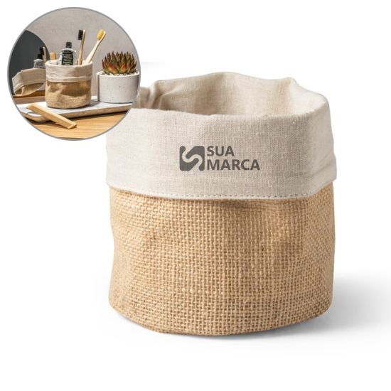 DUCASSE. Sacola em Juta e Algodão