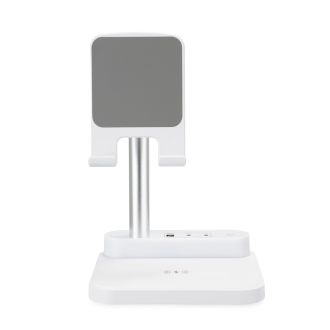 Base de Carregamento com Suporte Celular e Luminária