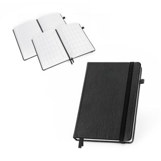 Caderno em PU à base de água com agenda integrada e página pautadas