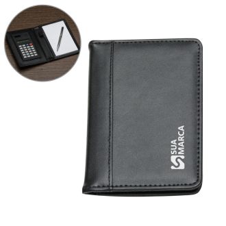 Bloco de Anotações com Calculadora e Caneta