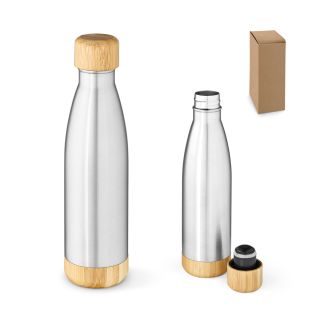 Garrafa térmica em aço inox 90% reciclado