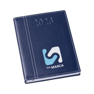 Agenda 2026 Lisa Azul com Costura