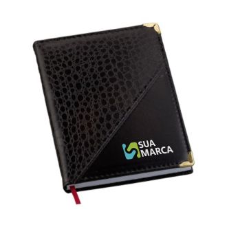 Agenda 2026 Croco Diagonal Preta