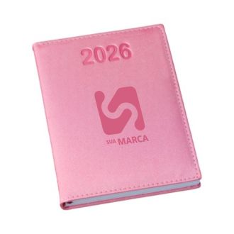 Agenda 2026 Metalizada Lisa Rosa