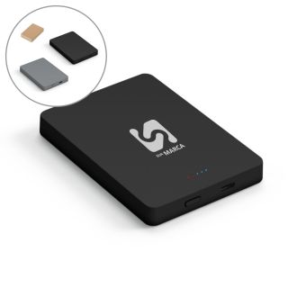 SMOOT 10. Bateria portátil de carregamento rápido em ABS 100% reciclado com acabamento em mate e capacidade de 10.000 mAh