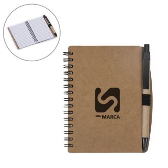 Bloco de Anotações com Caneta