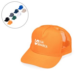  Boné Poliéster Aba Curva com Tela