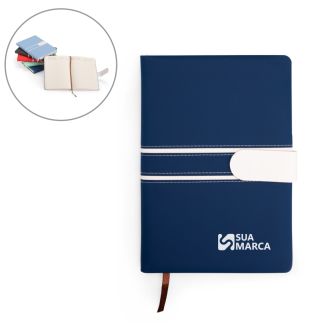 Caderneta Couro Sintético