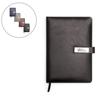 Caderneta Couro Sintético