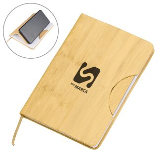 Caderneta com Suporte Celular