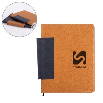 Caderno de Anotações em Couro Reciclado