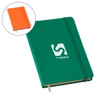 Caderneta tipo MOLESKINE com Pauta